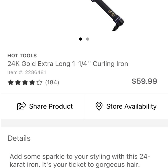 Curling and flat iron